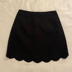 Black Scallop Skirt